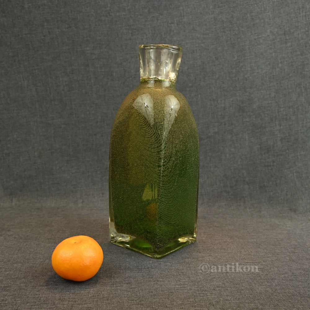 Wazon butla zielony duży stare szkło Wazon butla zielony duży stare szkło