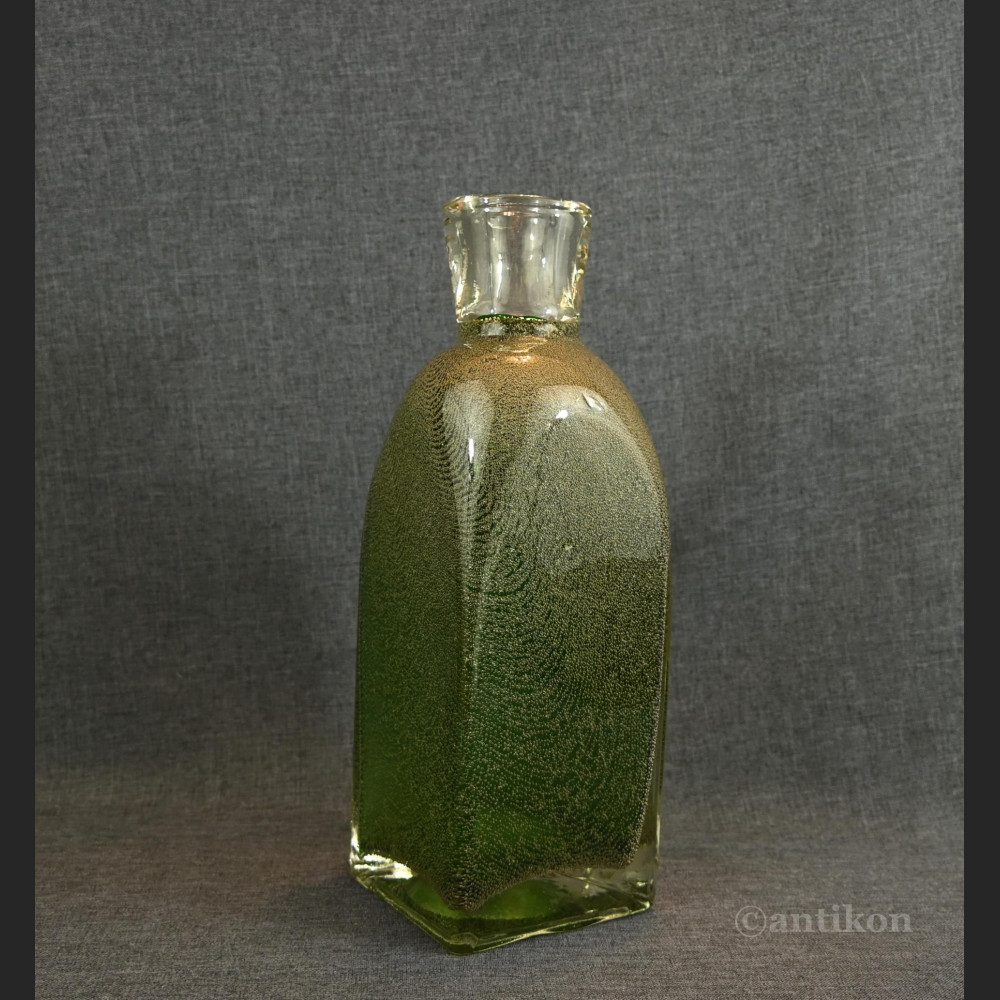Wazon butla zielony duży stare szkło Wazon butla zielony duży stare szkło