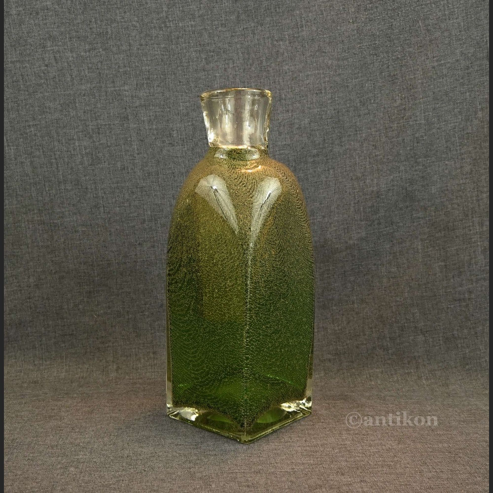 Wazon butla zielony duży stare szkło Wazon butla zielony duży stare szkło