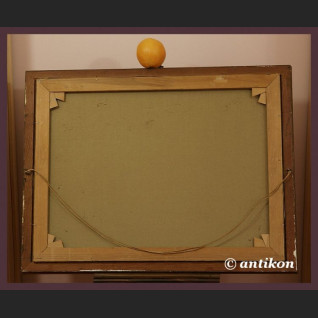 Pejzaż olejny górskie jezioro 