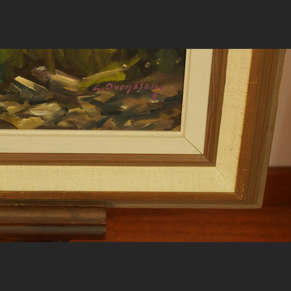 Zachód słońca malarstwo olejne 