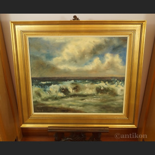 Obraz wzburzone morze świetne malarstwo 