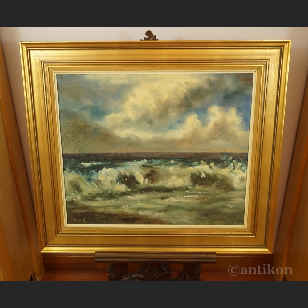 Obraz wzburzone morze świetne malarstwo 