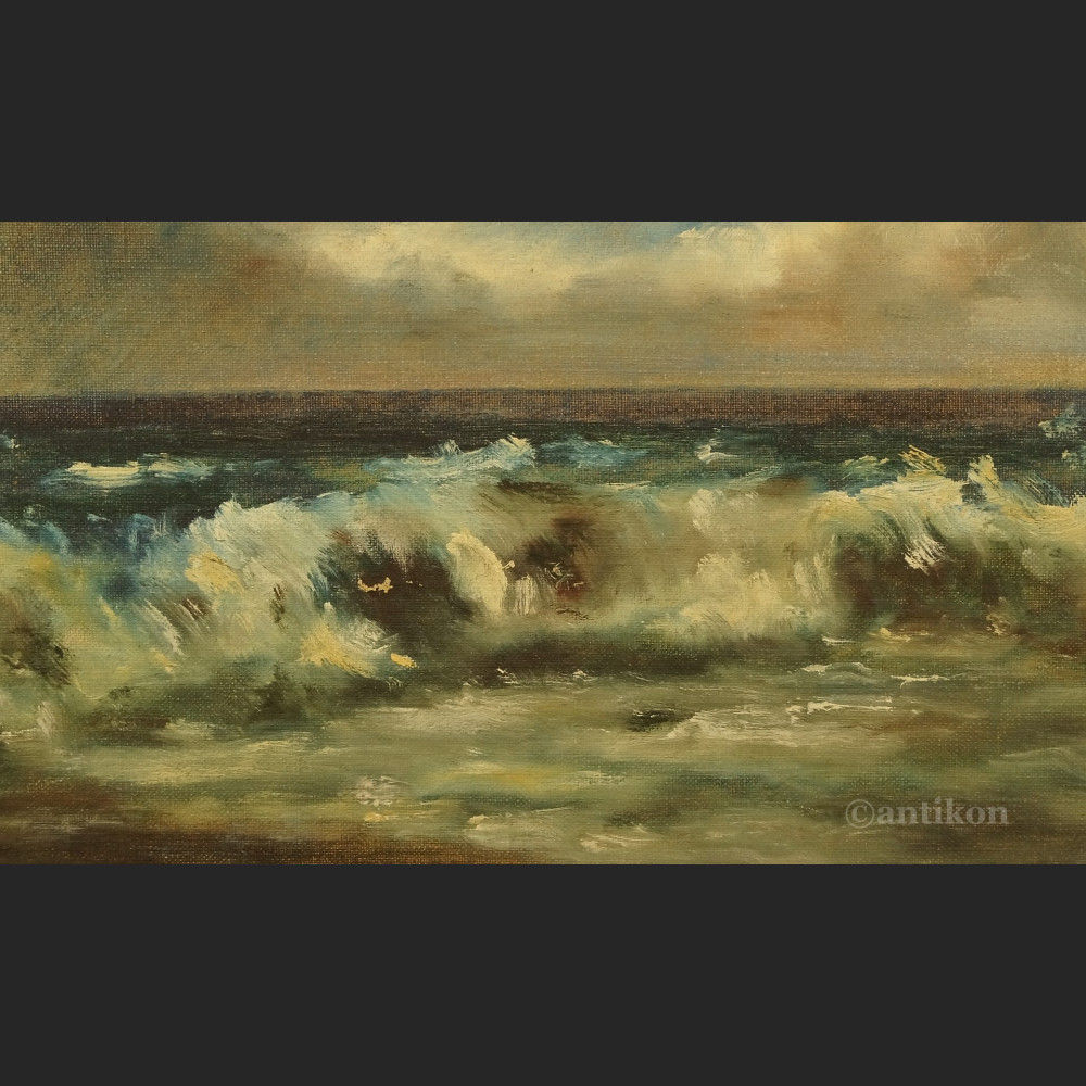 Obraz wzburzone morze świetne malarstwo 