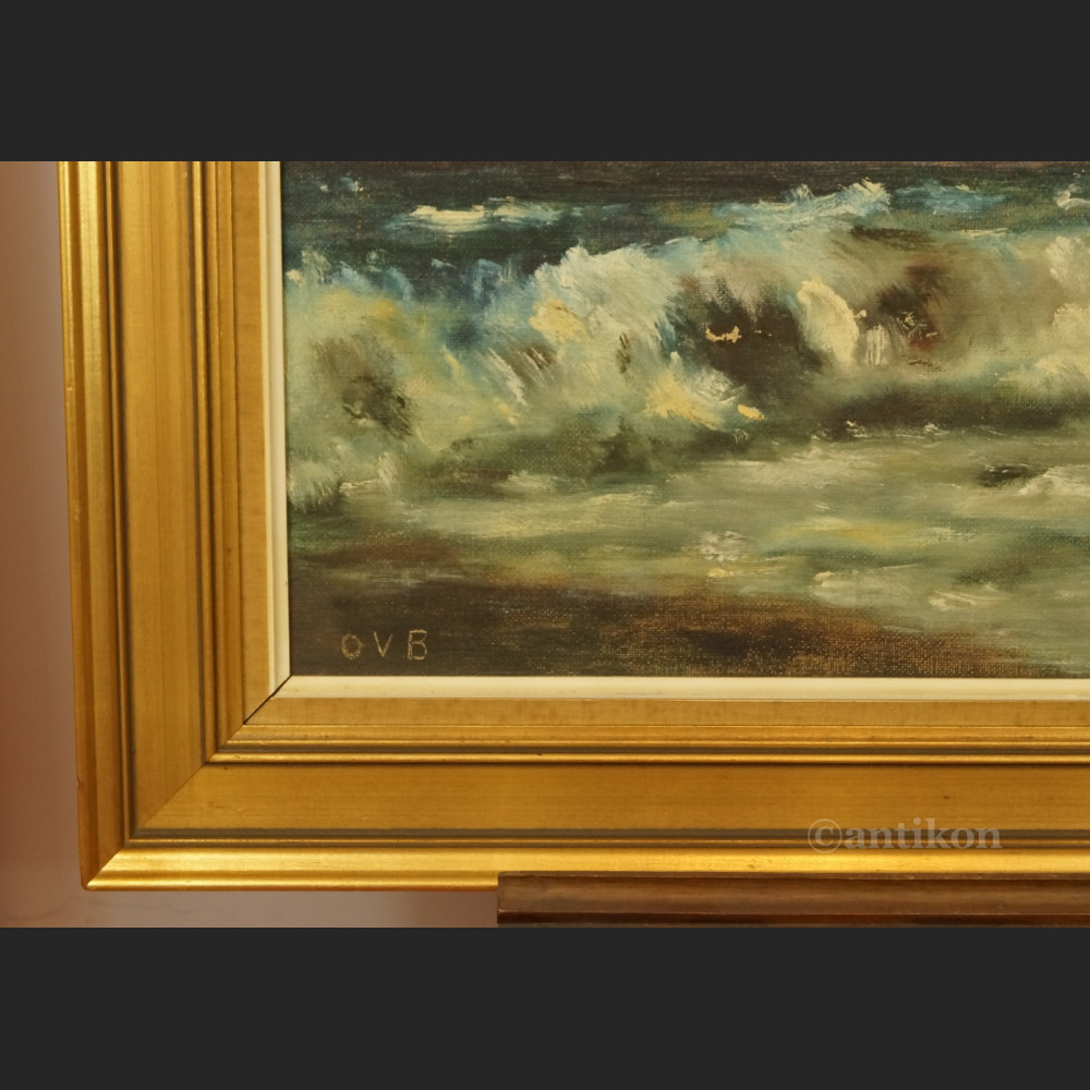 Obraz wzburzone morze świetne malarstwo 