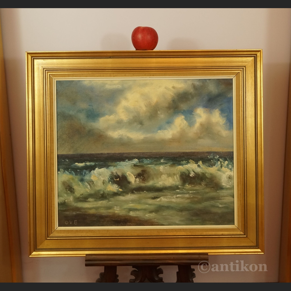 Obraz wzburzone morze świetne malarstwo 