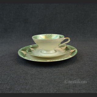 Filiżanka trio pistacjowa art deco Filiżanka trio pistacjowa art deco