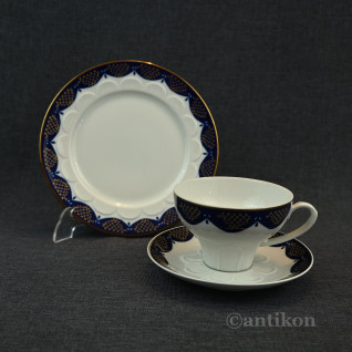 Filiżanka trio zestaw do kawy 