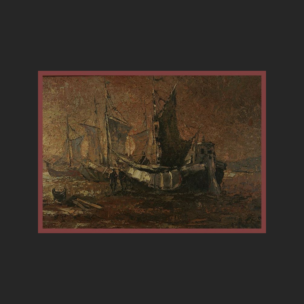 ZAŁADUNEK W PORCIE ŚWIETNY OBRAZ OLEJNY NA PŁÓTNIE ZAŁADUNEK W PORCIE ŚWIETNY OBRAZ OLEJNY NA PŁÓTNIE