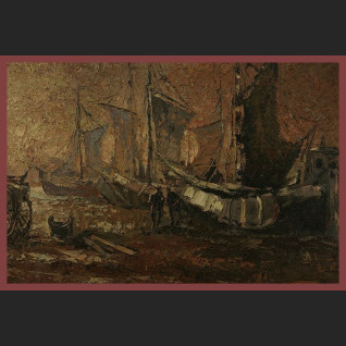 ZAŁADUNEK W PORCIE ŚWIETNY OBRAZ OLEJNY NA PŁÓTNIE ZAŁADUNEK W PORCIE ŚWIETNY OBRAZ OLEJNY NA PŁÓTNIE