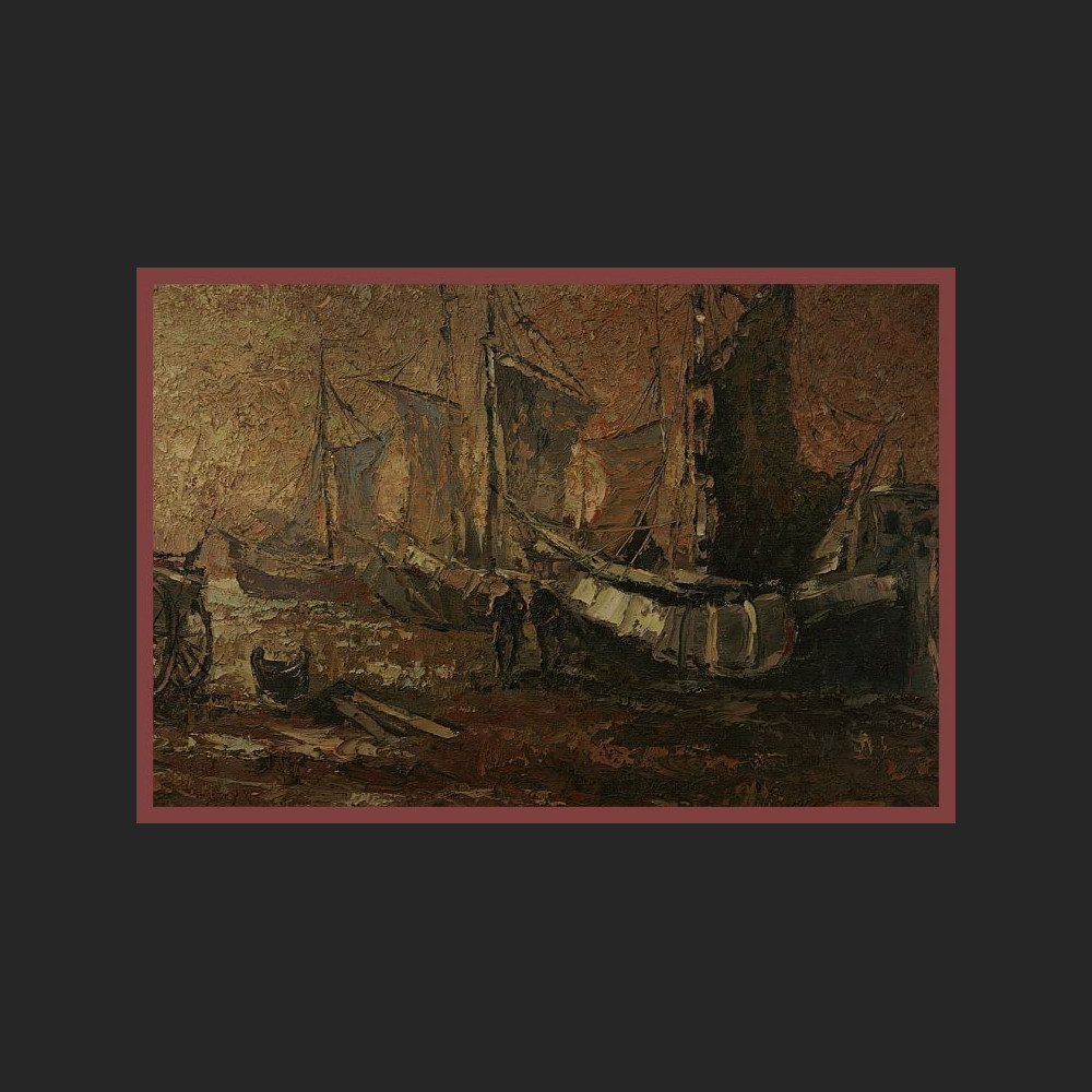 ZAŁADUNEK W PORCIE ŚWIETNY OBRAZ OLEJNY NA PŁÓTNIE ZAŁADUNEK W PORCIE ŚWIETNY OBRAZ OLEJNY NA PŁÓTNIE