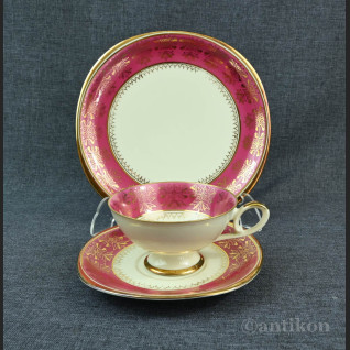 Zestaw śniadaniowy stare trio porcelanowe Zestaw śniadaniowy stare trio porcelanowe