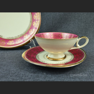 Zestaw śniadaniowy stare trio porcelanowe Zestaw śniadaniowy stare trio porcelanowe