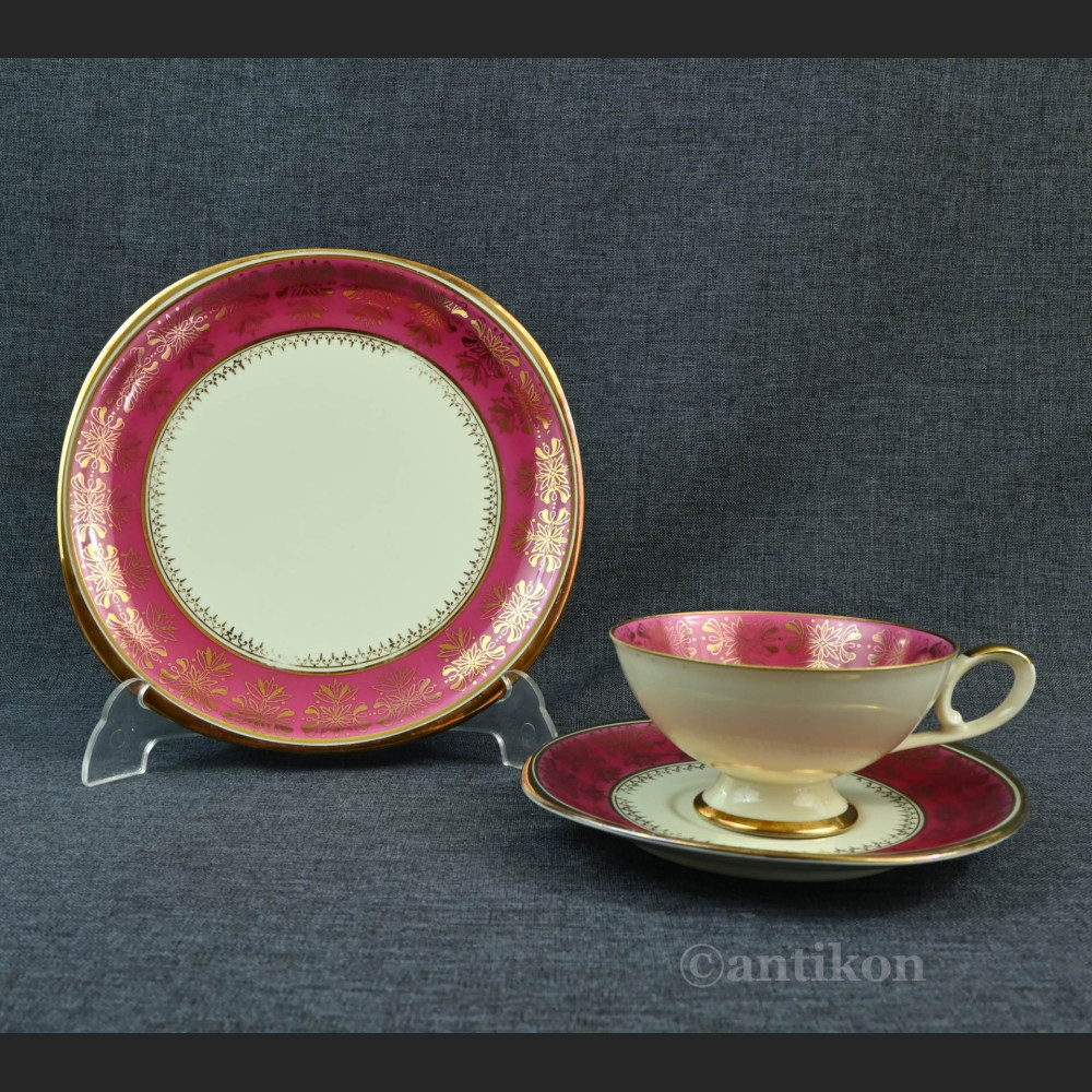 Zestaw śniadaniowy stare trio porcelanowe Zestaw śniadaniowy stare trio porcelanowe