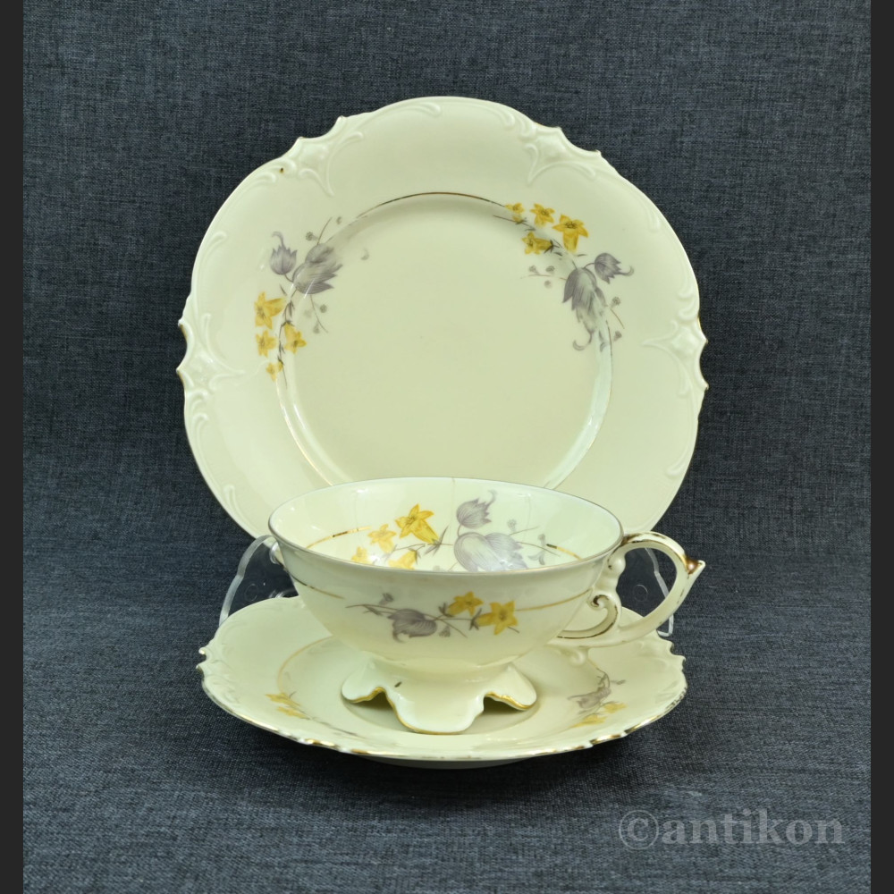 Trio porcelanowe forsycja kremowa porcelana Trio porcelanowe forsycja kremowa porcelana