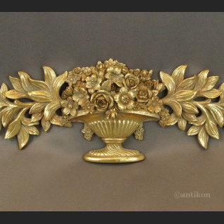 Zwieńczenie barokowe kosz obfitości dekoracja 