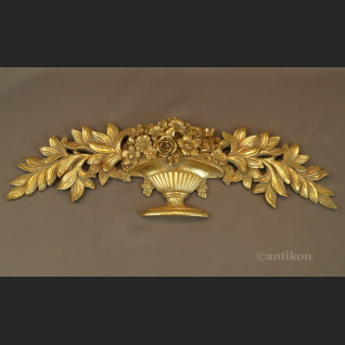 Zwieńczenie barokowe kosz obfitości dekoracja 