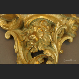 Półka konsolka w barokowym stylu z głową lwa  Półka konsolka w barokowym stylu z głową lwa