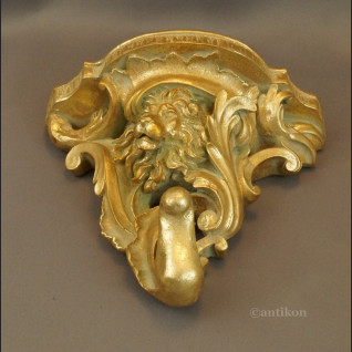 Półka konsolka w barokowym stylu z głową lwa  Półka konsolka w barokowym stylu z głową lwa