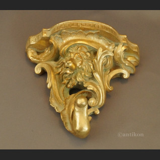 Półka konsolka w barokowym stylu z głową lwa  Półka konsolka w barokowym stylu z głową lwa