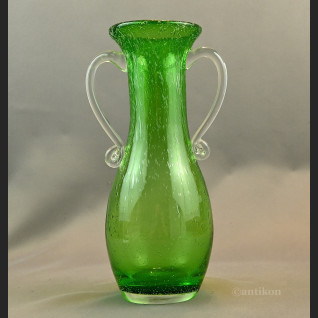 Zielony wazon antico szklany rarytas 