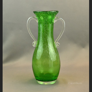 Zielony wazon antico szklany rarytas 