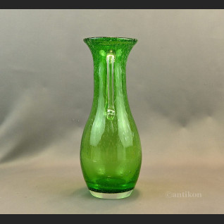 Zielony wazon antico szklany rarytas 