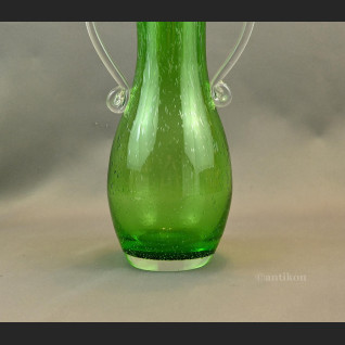 Zielony wazon antico szklany rarytas 