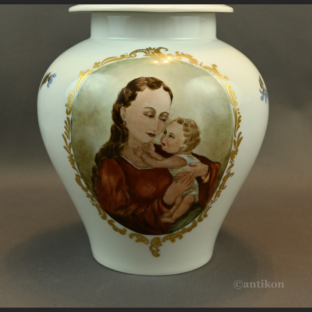 Wazon z Madonną Rosenthal ręcznie malowany Wazon z Madonną Rosenthal ręcznie malowany