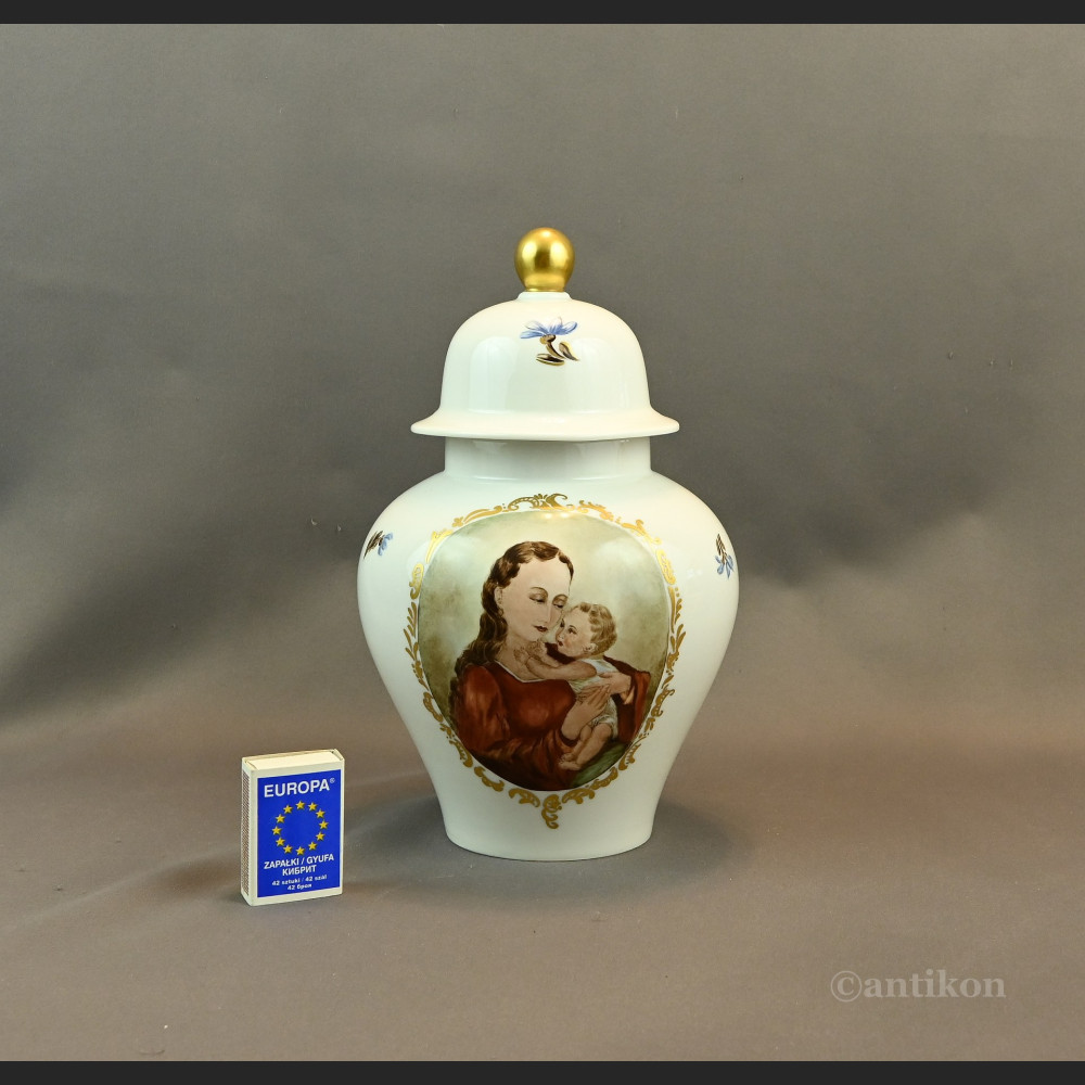 Wazon z Madonną Rosenthal ręcznie malowany Wazon z Madonną Rosenthal ręcznie malowany