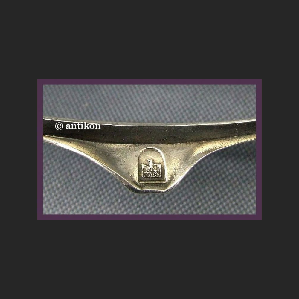 SECESYJNA SREBRZONA ŻARDINIERKA SYGNOWANA POCZ. XX W.