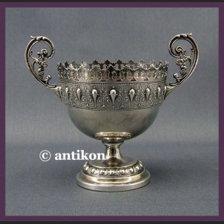 Cukiernica wfm śliczna rubinowa XIX  / XX  w. sygnowana 