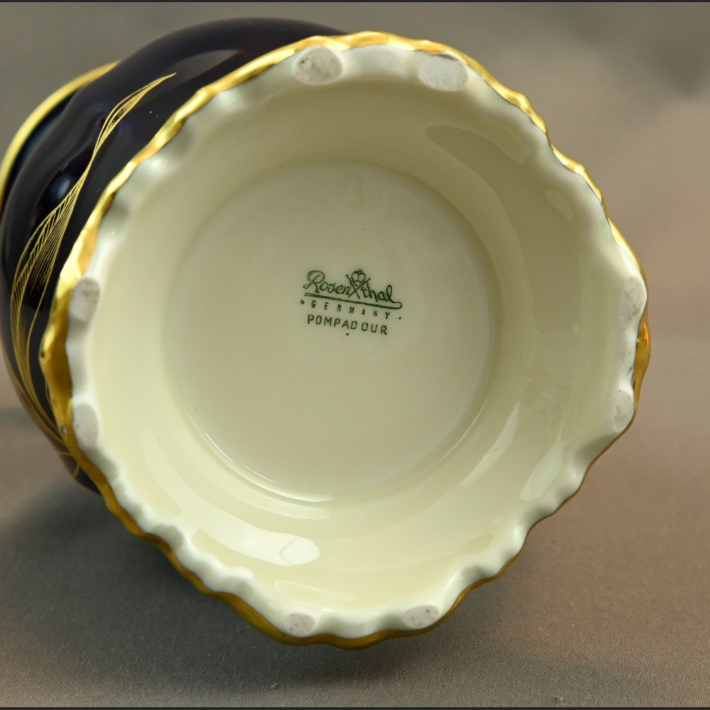 Wazon Rosenthal Pompadour granatowy 
