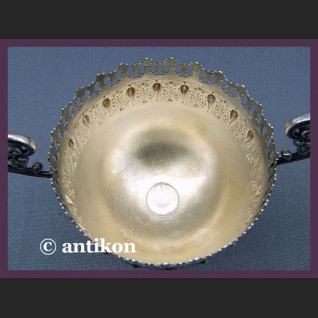 Cukiernica wfm śliczna rubinowa XIX  / XX  w. sygnowana 