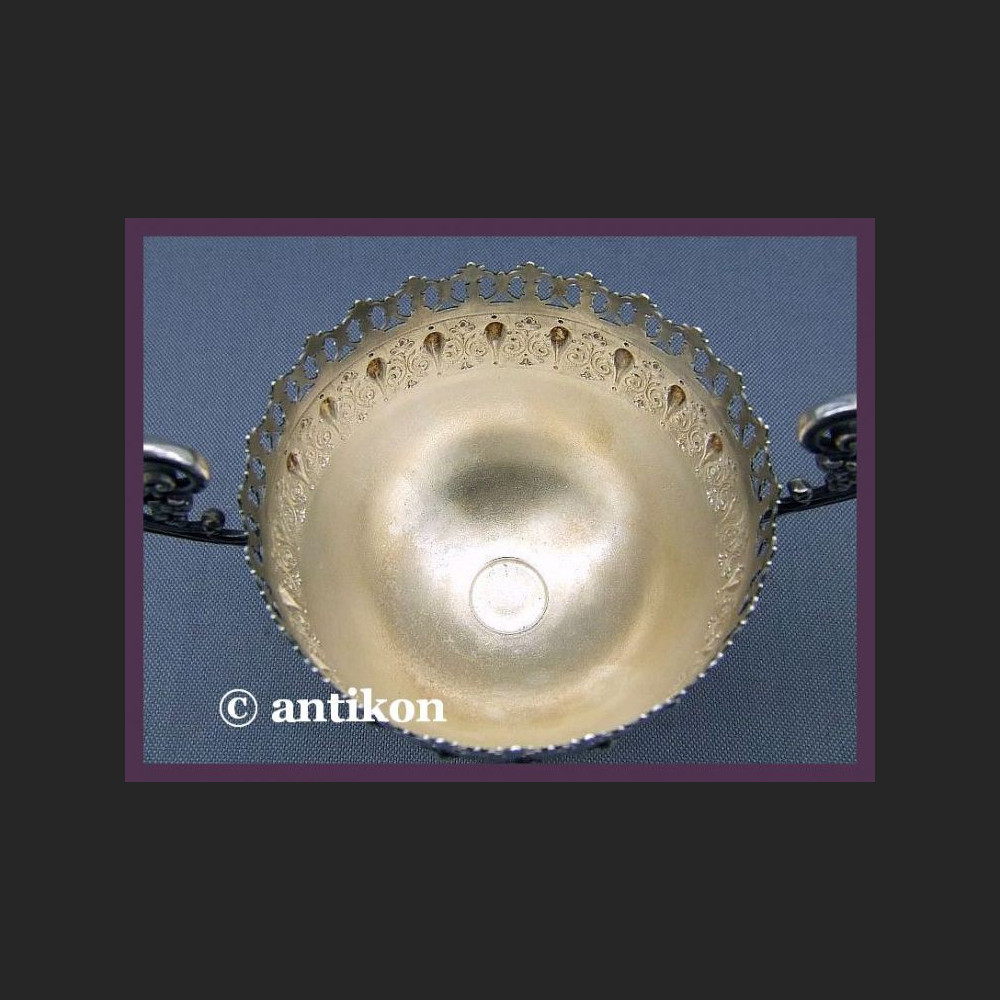 Cukiernica wfm śliczna rubinowa XIX  / XX  w. sygnowana 