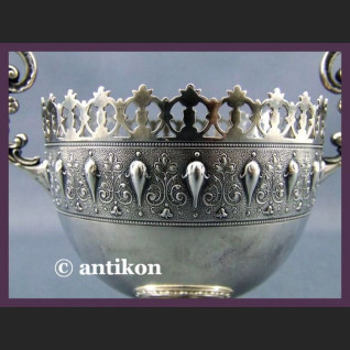 Cukiernica wfm śliczna rubinowa XIX  / XX  w. sygnowana 