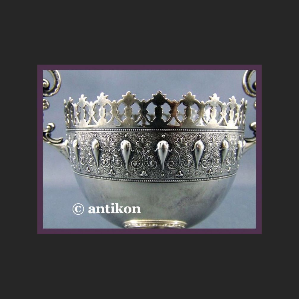 Cukiernica wfm śliczna rubinowa XIX  / XX  w. sygnowana 