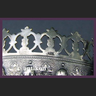 Cukiernica wfm śliczna rubinowa XIX  / XX  w. sygnowana 