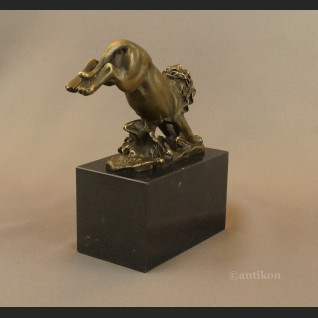 Figurka lew z brązu  Figurka lew z brązu