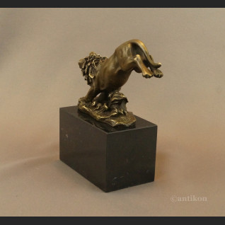 Figurka lew z brązu  Figurka lew z brązu