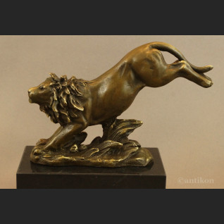 Figurka lew z brązu  Figurka lew z brązu