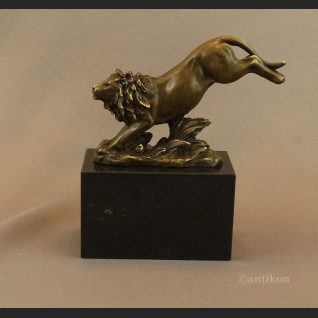 Figurka lew z brązu  Figurka lew z brązu