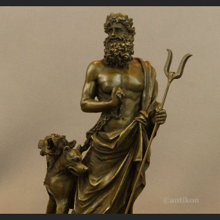 Rzeźba Hades z Cerberem figurka z brązu  Rzeźba Hades z Cerberem figurka z brązu