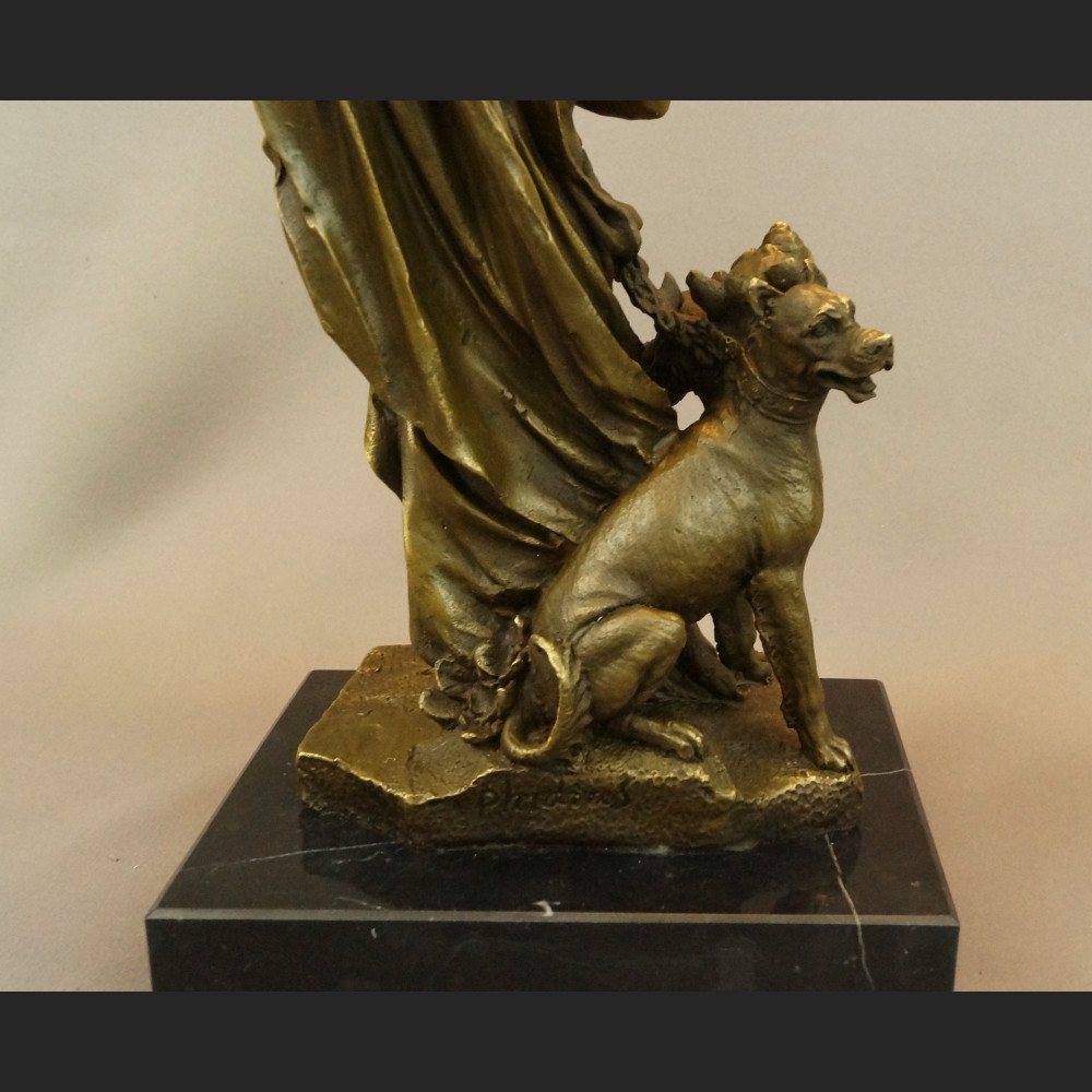 Rzeźba Hades z Cerberem figurka z brązu  Rzeźba Hades z Cerberem figurka z brązu