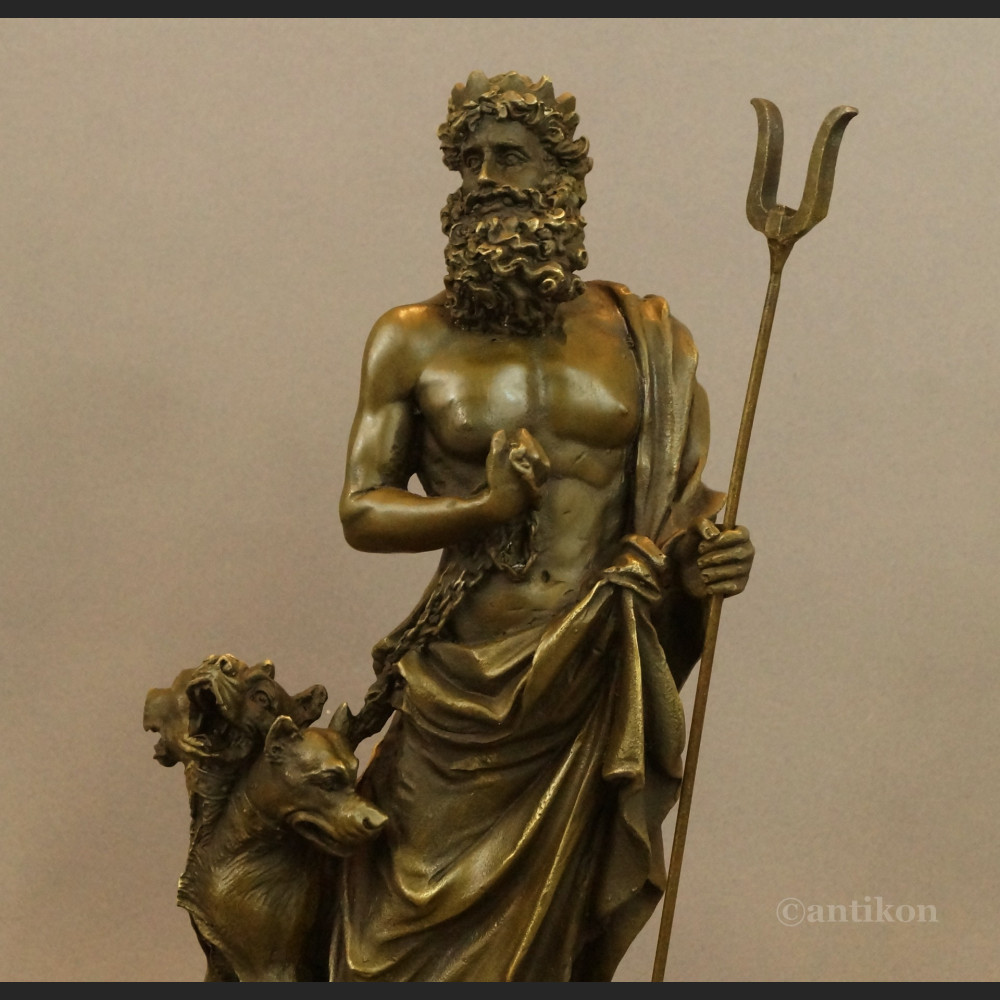 Rzeźba Hades z Cerberem figurka z brązu  Rzeźba Hades z Cerberem figurka z brązu