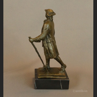 Rzeźba Wędrowiec figurka z brązu podróżnik Rzeźba Wędrowiec figurka z brązu podróżnik