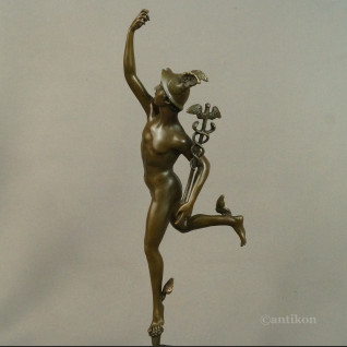 Hermes figurka na prezent z brązu  Hermes figurka na prezent z brązu