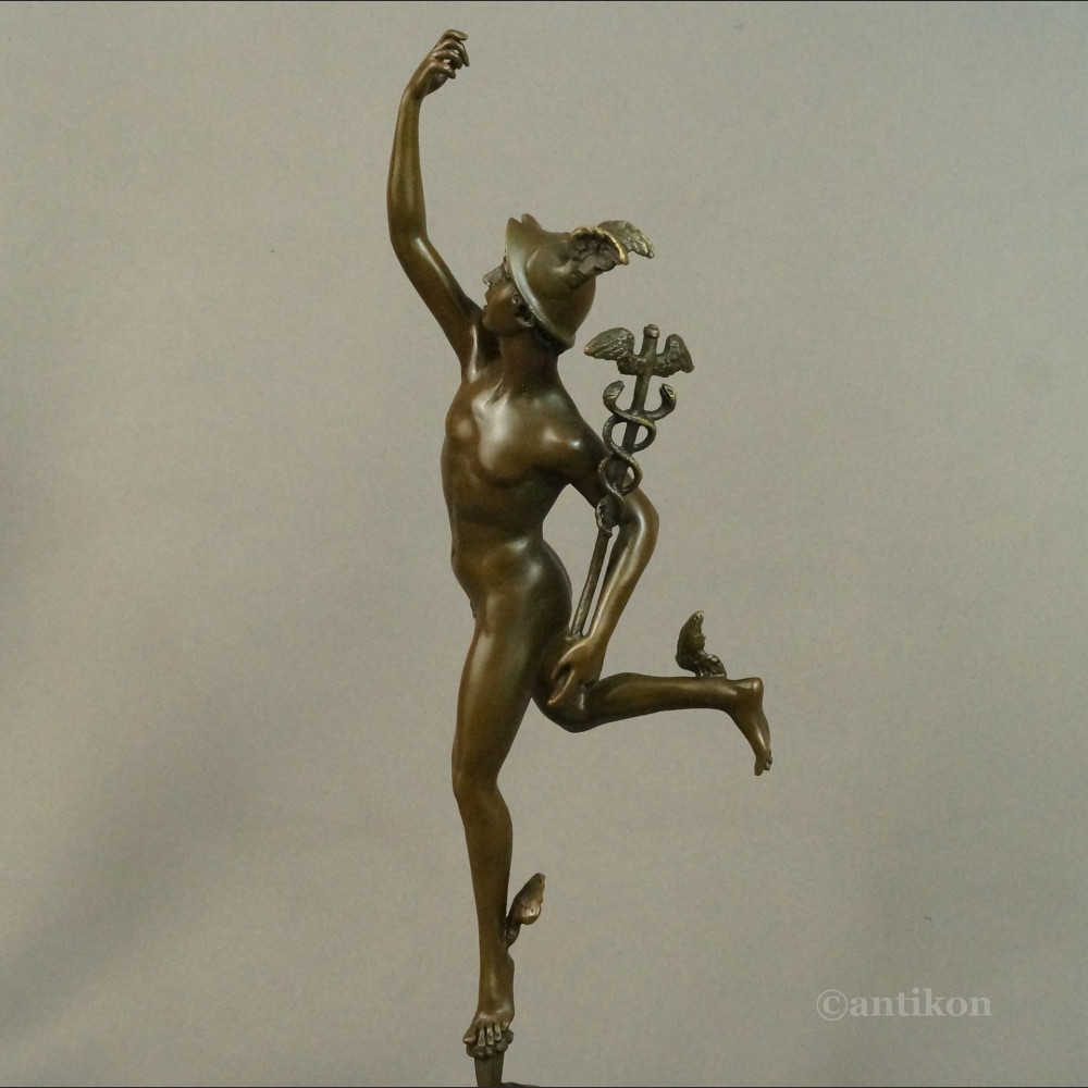 Hermes figurka na prezent z brązu  Hermes figurka na prezent z brązu