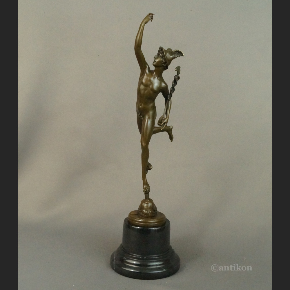 Hermes figurka na prezent z brązu  Hermes figurka na prezent z brązu