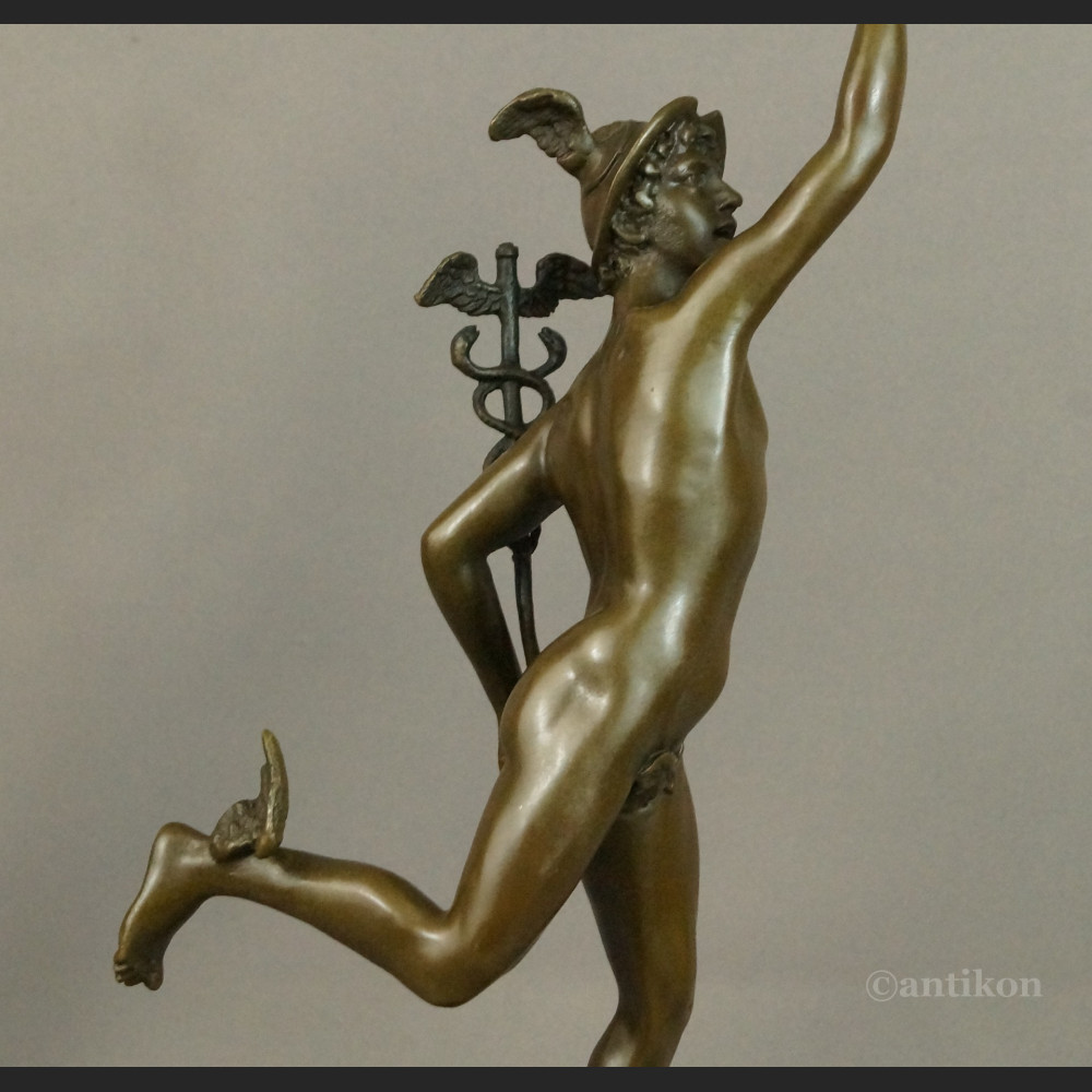 Hermes figurka na prezent z brązu  Hermes figurka na prezent z brązu